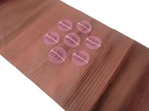 矢羽根模様織出し名古屋帯